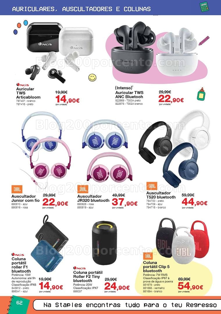 Antevisão Folheto STAPLES Regresso às Aulas Promoções de 17 agosto a 30 setembro